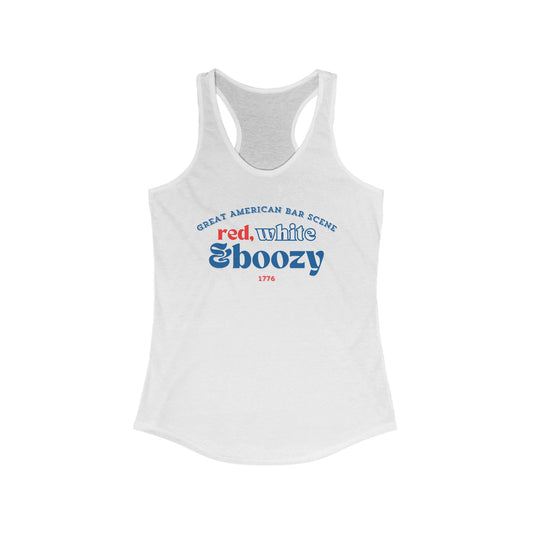 Red, White & Boozy - Racer Tank