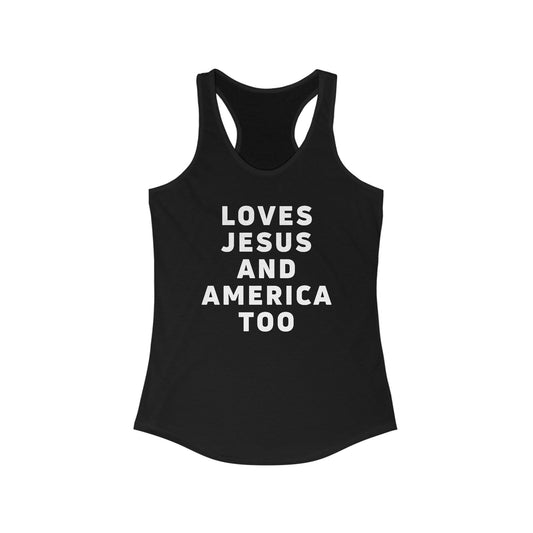 Jesus & America - Racer Tank